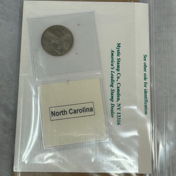NEW Lot 4 State Quarters Uncirculated In Packaging VT RI NC KY Mystic Stamp Co - Picture 2 of 6